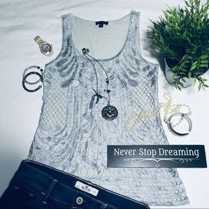 EXPRESS METALLIC CROCHET TOP